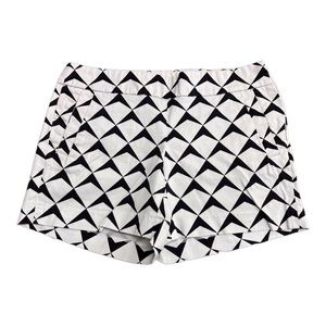 J.Crew stretch shorts, size 4 black and white